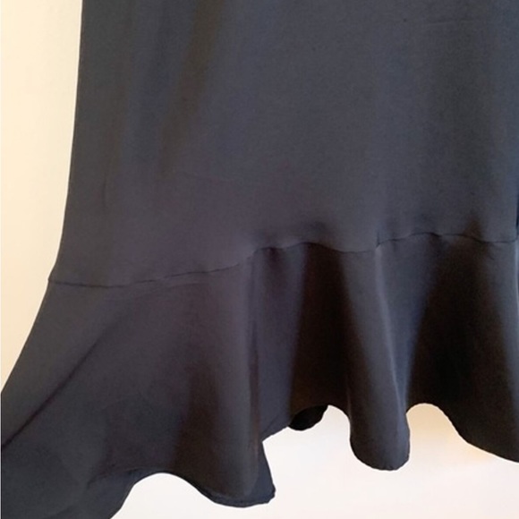 Clearance must go -Coldwater Creek Black Formal Tie Waist Sleeveless Dress 6P - Picture 3 of 6